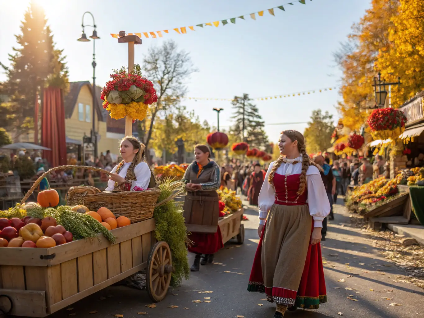 A lively photograph depicting a cultural event or festival at AS MUSEE MACH AGR DE AGRI ART RUR NEUVIC, featuring traditional music, dance performances, and harvest celebrations, with community members actively participating.